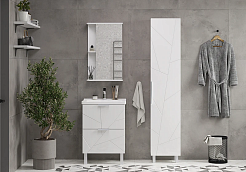 Mixline Шкаф пенал Гранд 40 белый – фотография-3